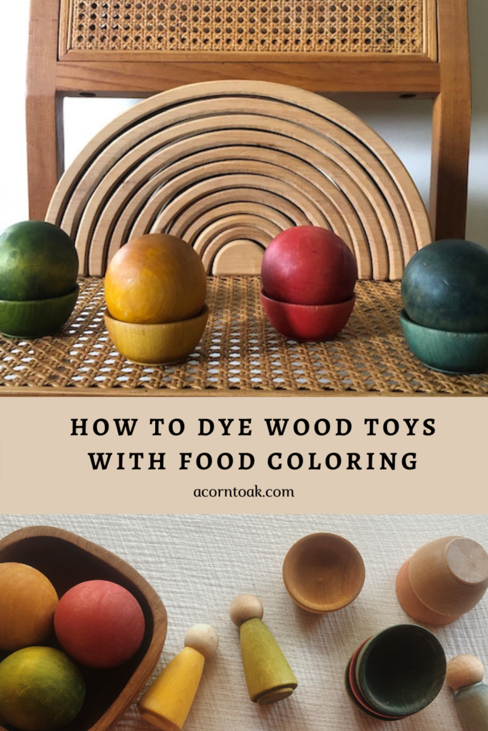 How To Dye Wood Toys With Food Coloring Acorn Oak - Can You Paint Wood With Food Coloring